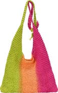 Antik Kraft Ombr Woven Straw Crossbody Bag
