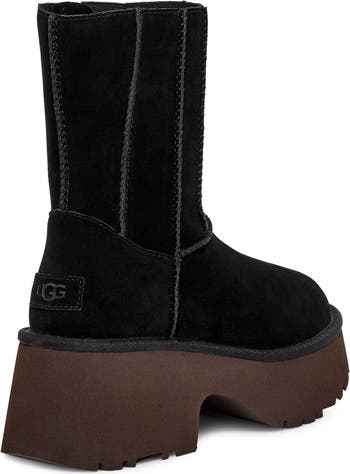 Ugg Ankle Boots Classic Twin Seam New Heights Black 10