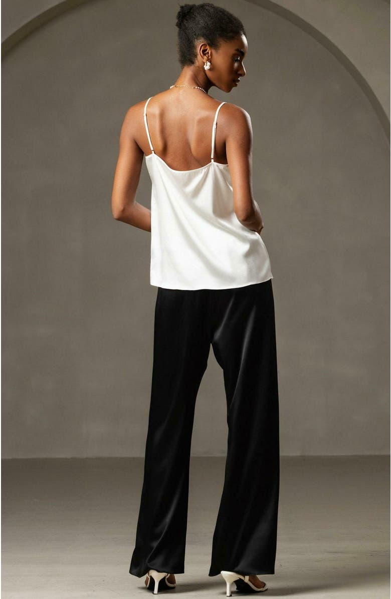 SILKSILKY 19Momme Silk Elegant Spaghetti Strap Camisole Top, Alternate, color, 