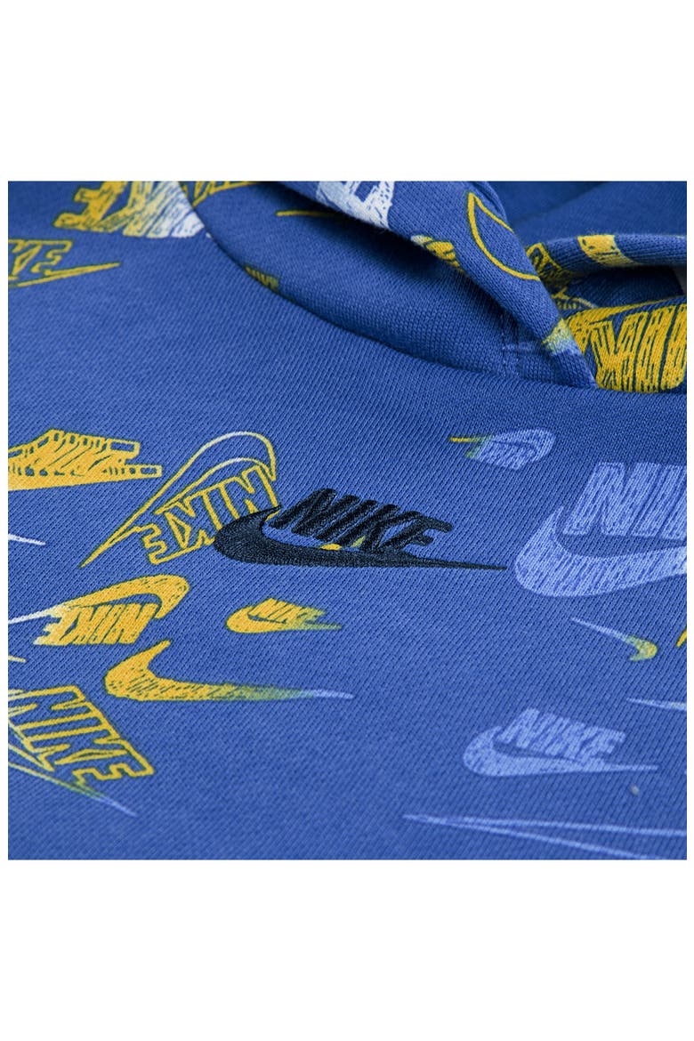 Kids' Reveal Logo Print Hoodie, Alternate, color, COMET BLUE