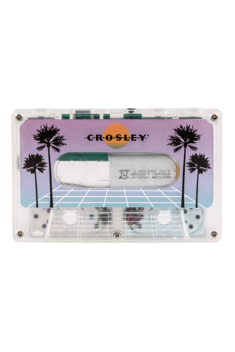 Cassette Tape Portable Bluetooth® Speaker, Alternate, color, VAPORWAVE TRANSLUCENT