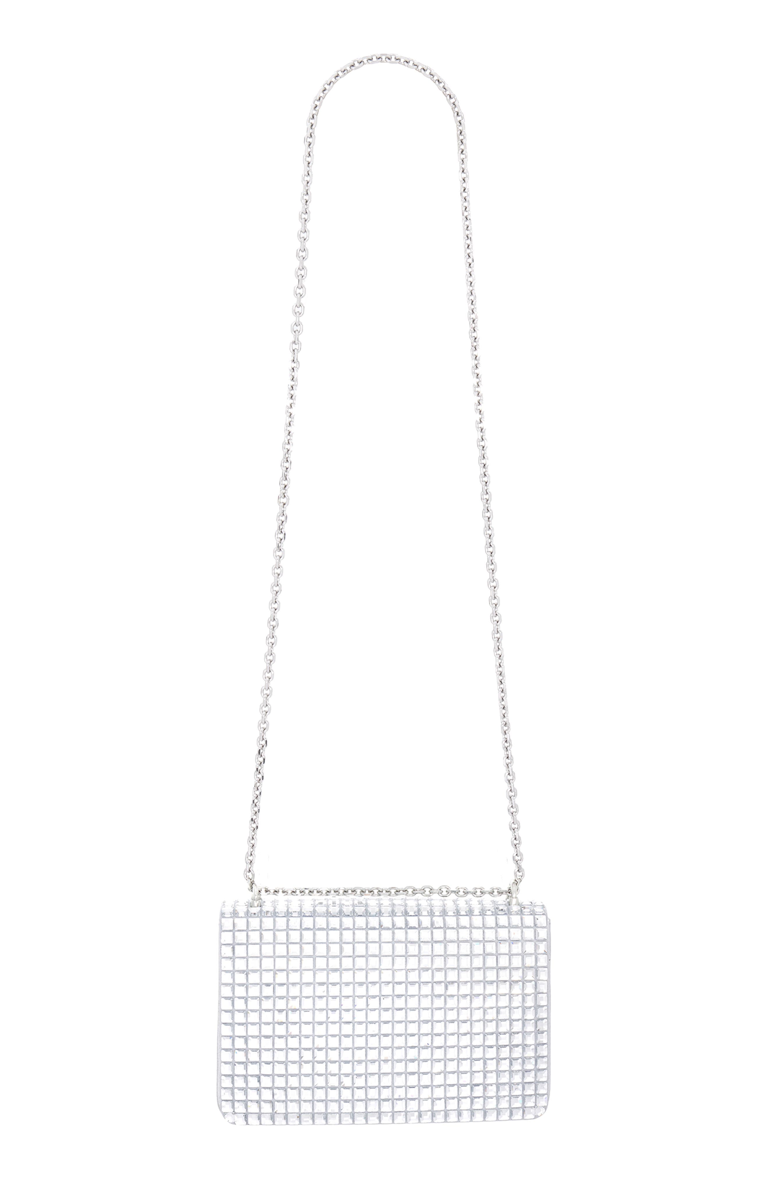 Judith Leiber Cricket Squares Crystal Embellished Clutch, Alternate, color, 