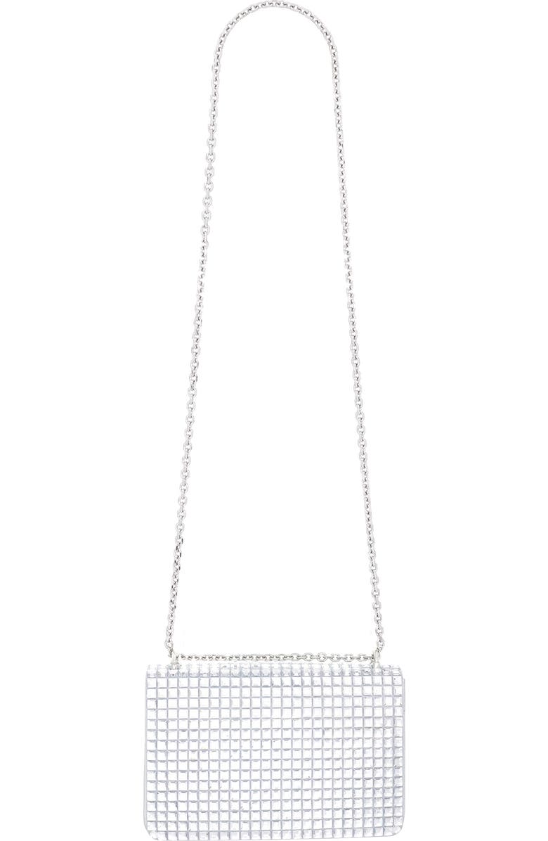 Judith Leiber Cricket Squares Crystal Embellished Clutch, Alternate, color,