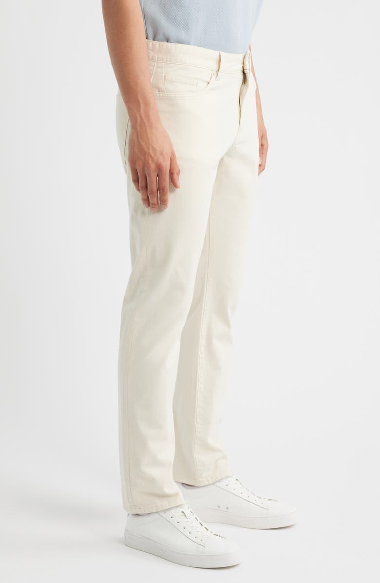 BOSS Delaware Slim Fit Five Pocket Pants, Alternate, color, Open White