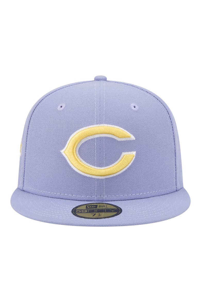 Men's New Era Light Purple Chicago Bears Lavender Bloom 59FIFTY Fitted Hat, Alternate, color, Light Purple