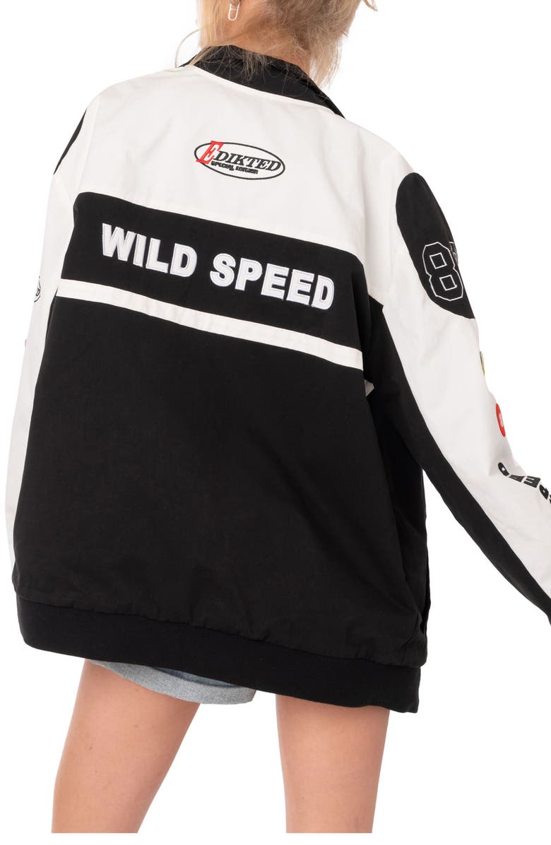 EDIKTED Wild Speed Patch Jacket, Alternate, color, 