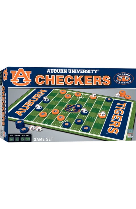 Auburn Tigers Checkers Board Game