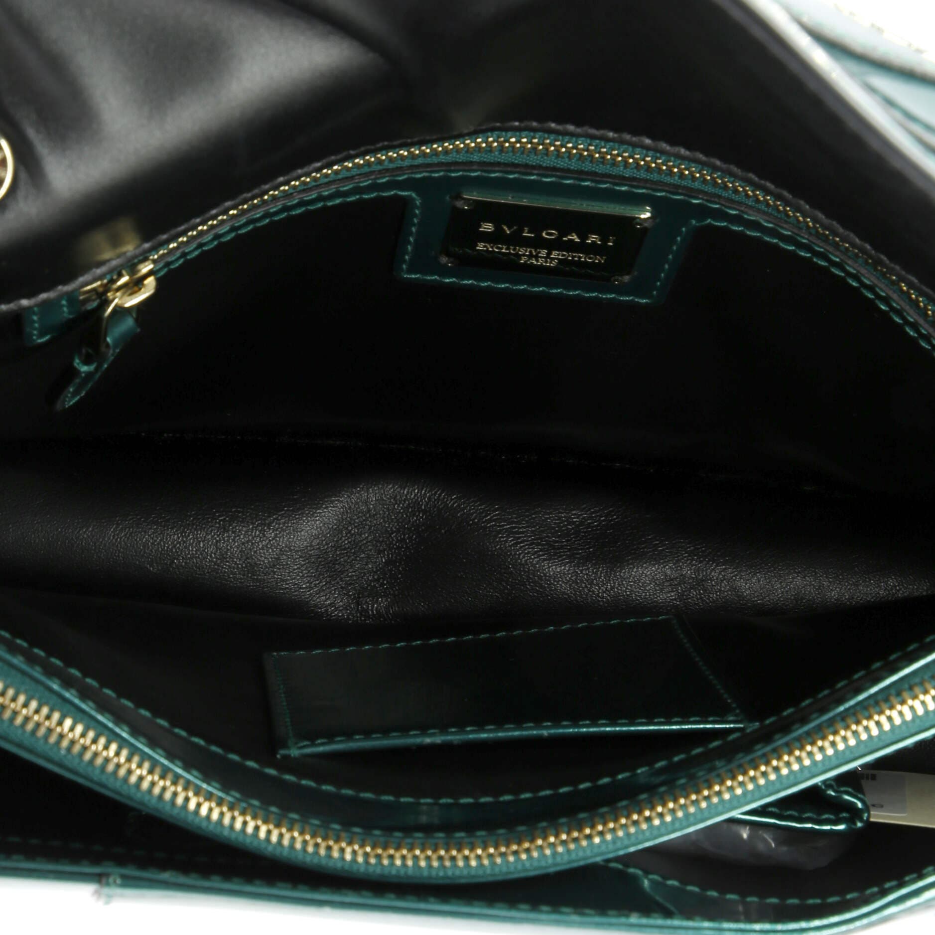 Serpenti Forever Shoulder Bag Patent Medium, Alternate, color, Green