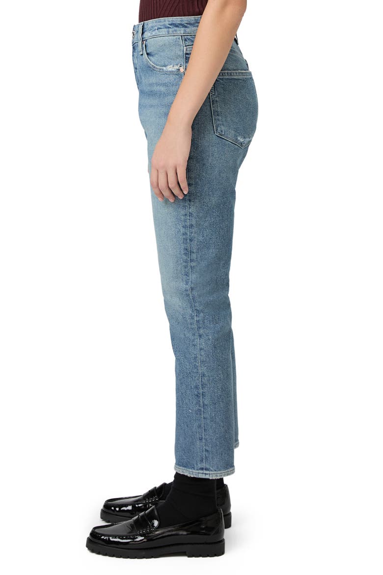 Billy High Waist Crop Straight Leg Jeans, Alternate, color, CATSMEOWDI