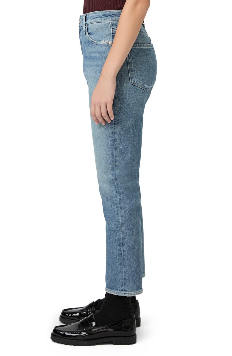 PAIGE Billy High Waist Crop Straight Leg Jeans, Alternate, color, Catsmeowdi