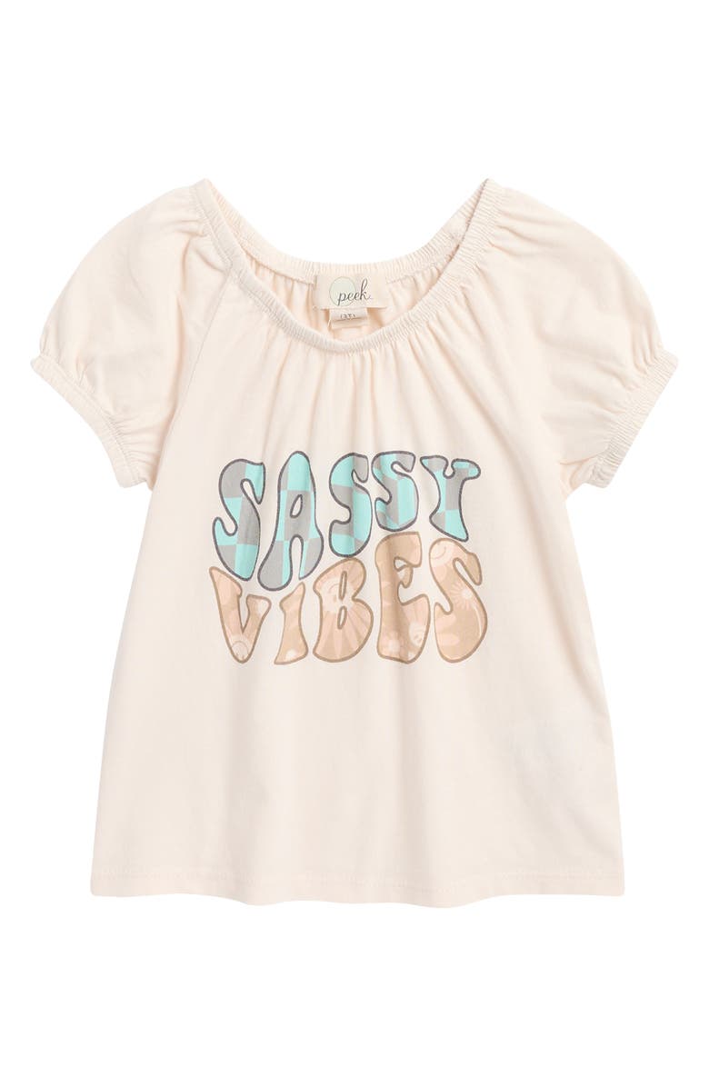 Peek Aren't You Curious Kids' Sassy Vibes Tee, Main, color,