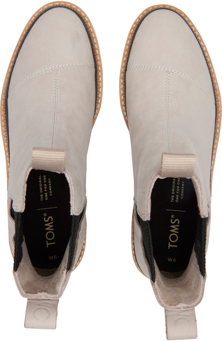 TOMS Dakota Water Resistant Chelsea Boot, Alternate, color, Natural