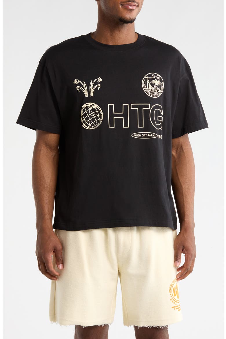 Inner City Parks Graphic T-Shirt, Main, color, BLACK