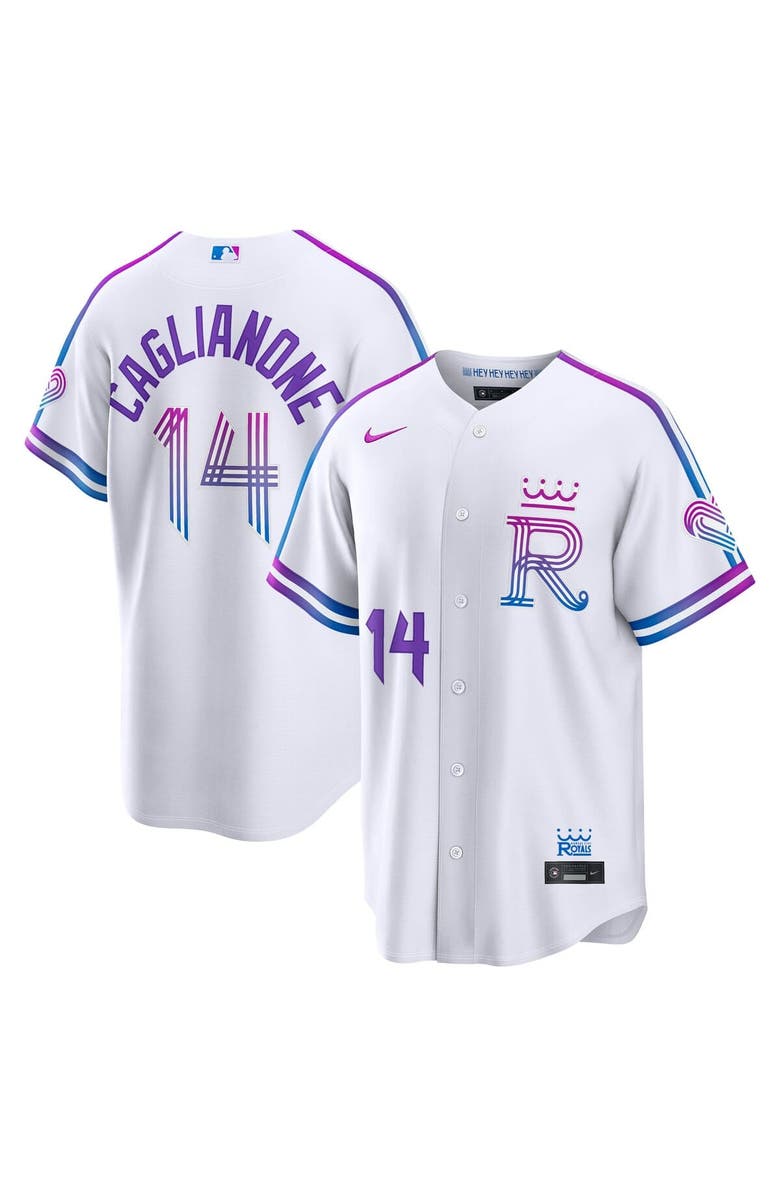 Nike Men's Nike Jac Caglianone White Kansas City Royals 2026 City Connect Stadium Jersey, Main, color, White