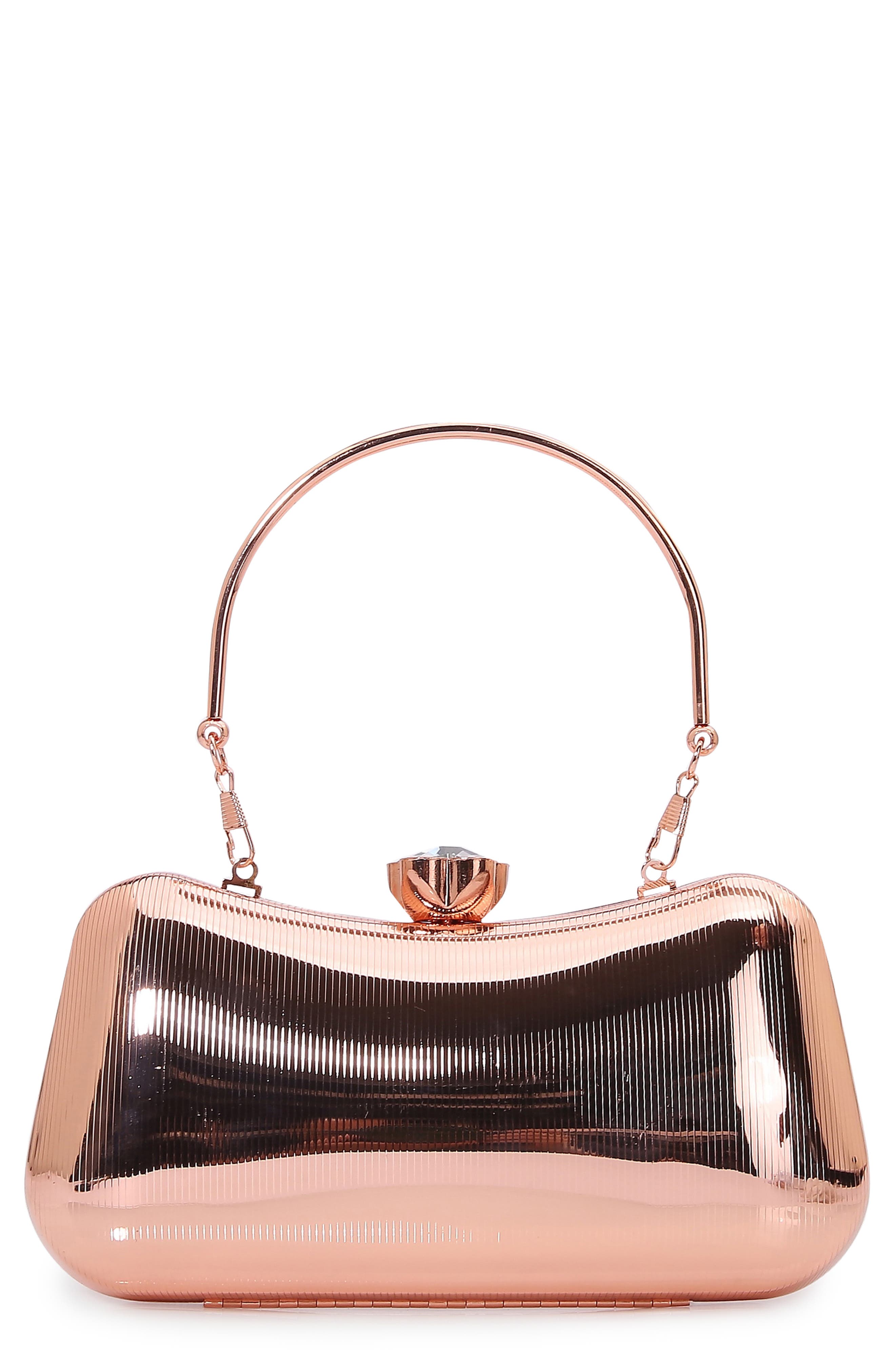 BERNESS Ribbed Clutch