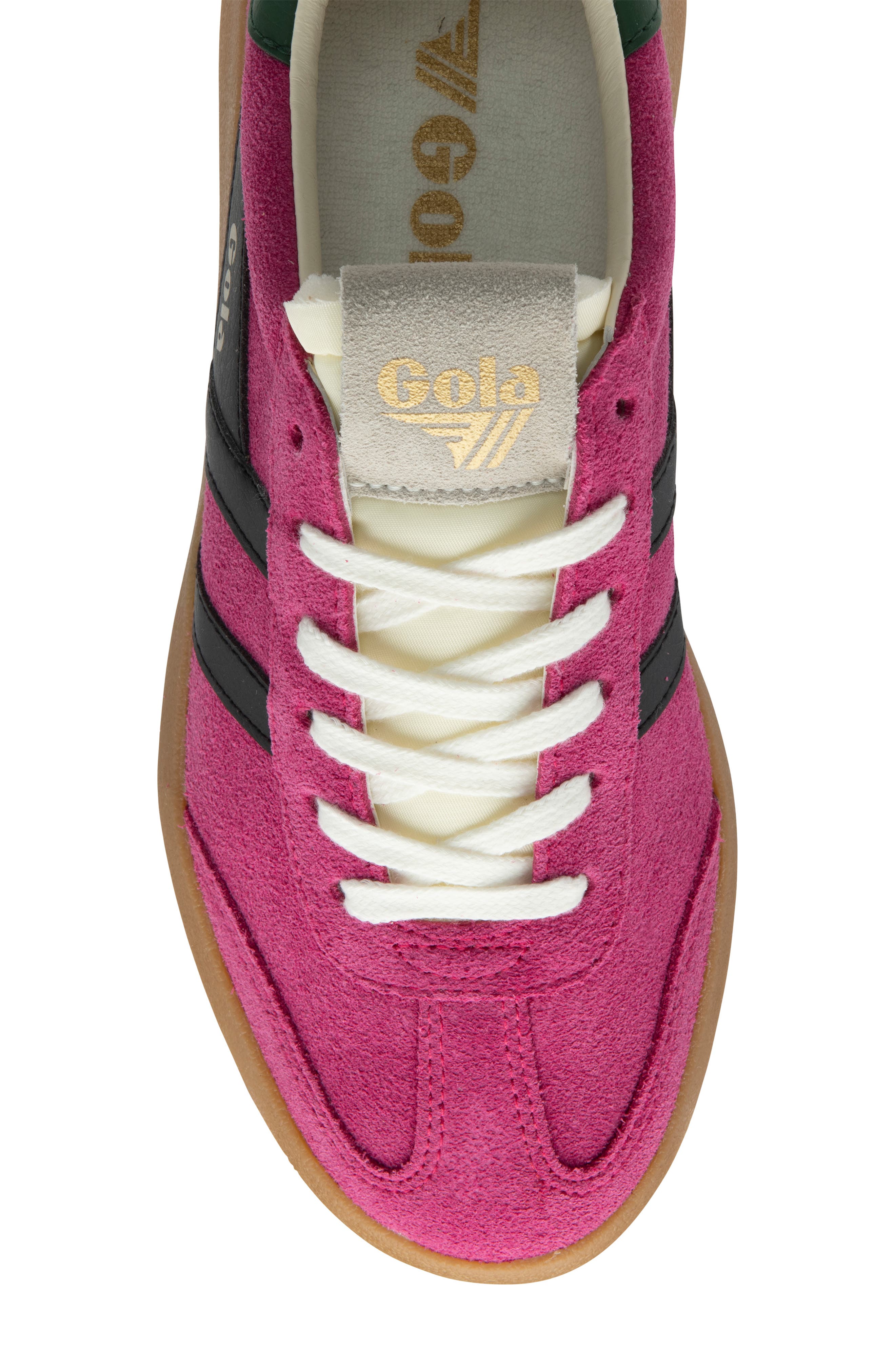 Gola Athena Sneaker, Alternate, color, Fuchsia/Black/Evergreen/Gum