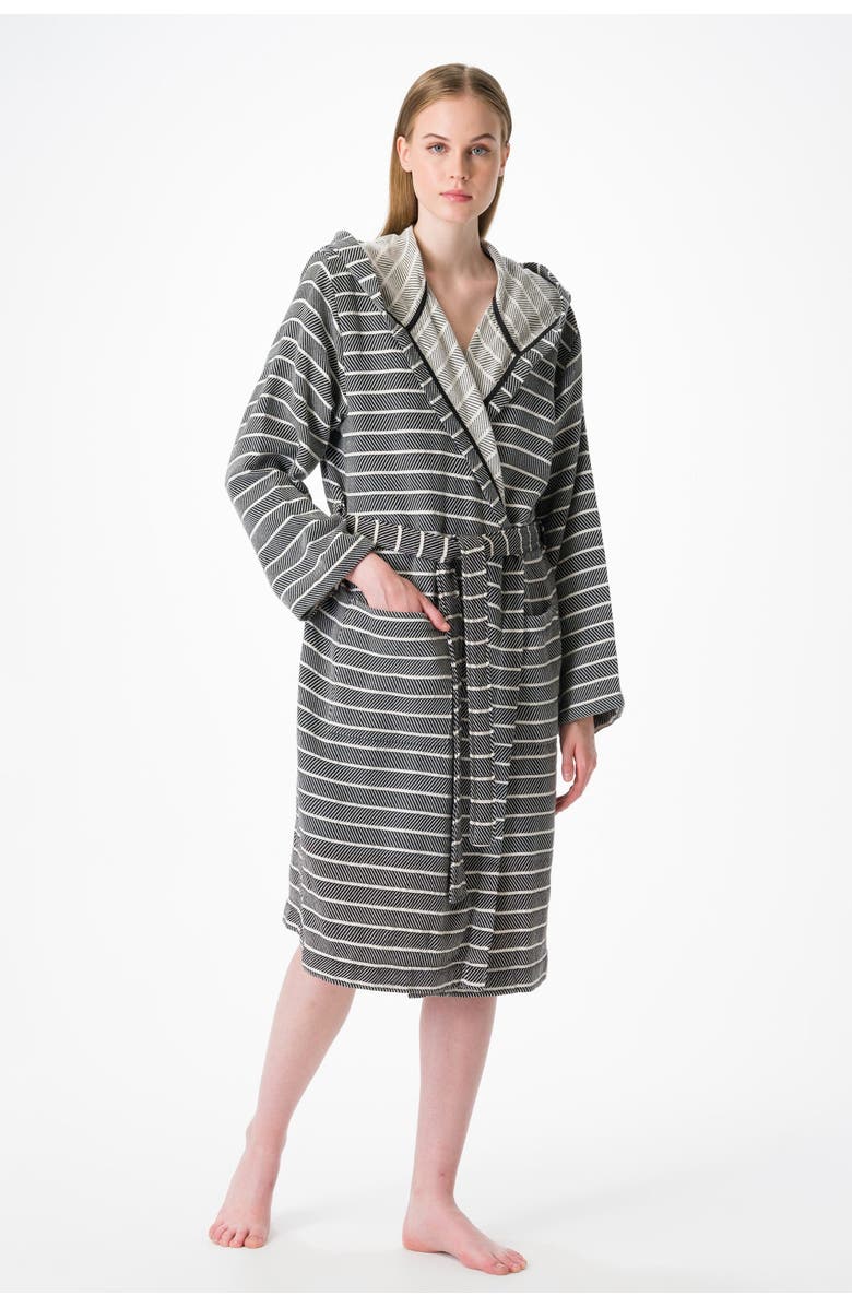 Olive & Linen Cloud Soft Turkish Towel Robe, Main, color, 