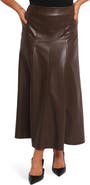 Petal & Pup Haelee Faux Leather Maxi Skirt