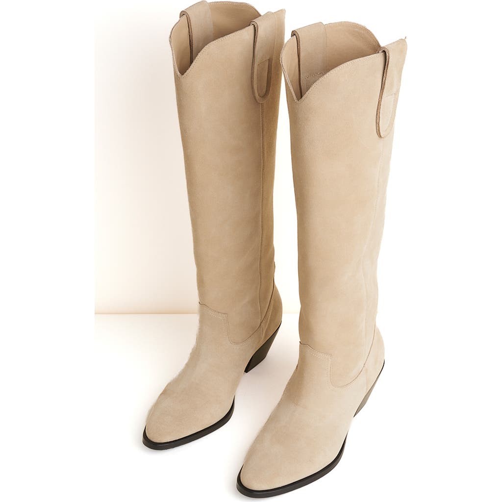 Charlotte Stone Agatha Knee High Western Boot In Brown