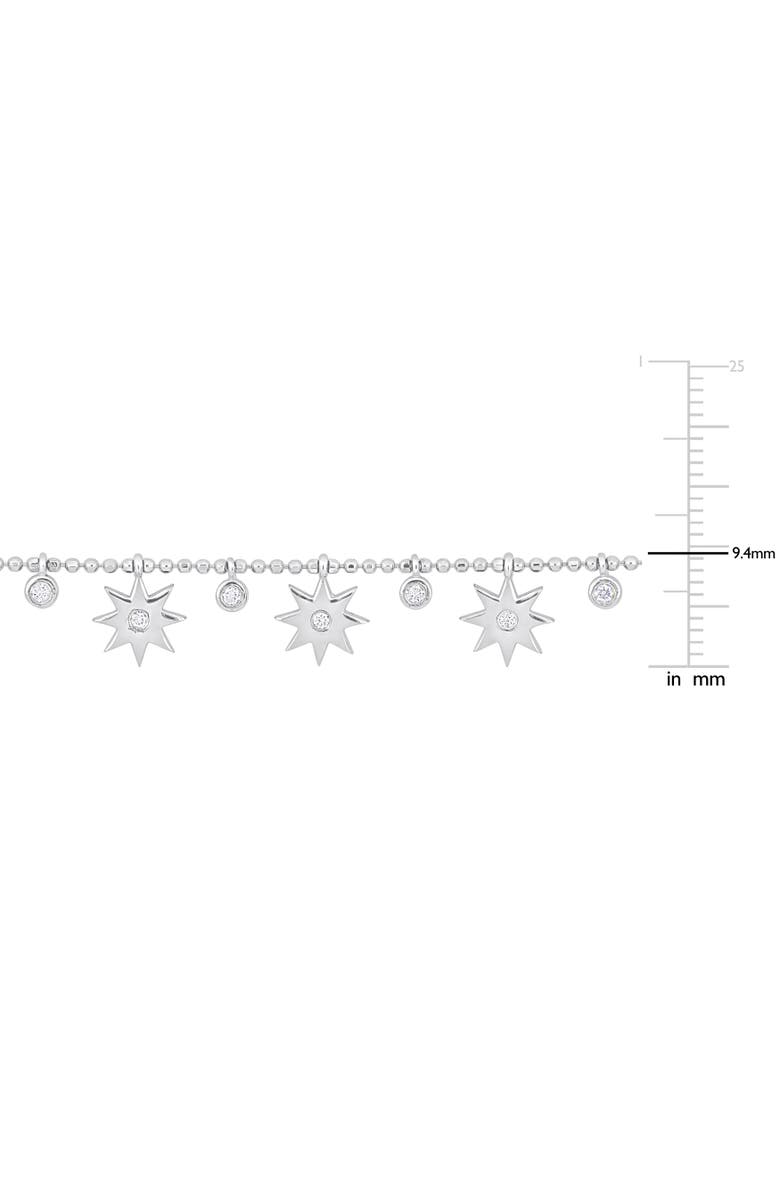 Julianna B. Diamond Station Necklace 14k White Gold, Alternate, color,