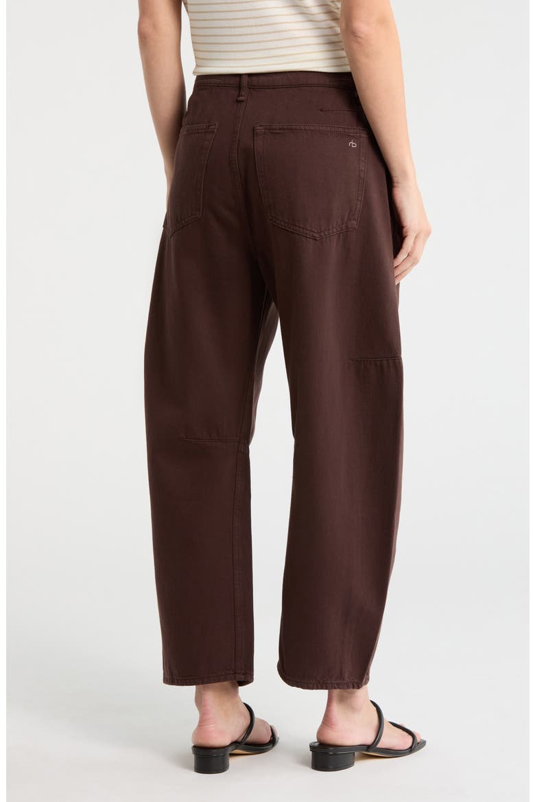 Chase High Waist Barrel Leg Jeans, Alternate, color, ESPRESSO