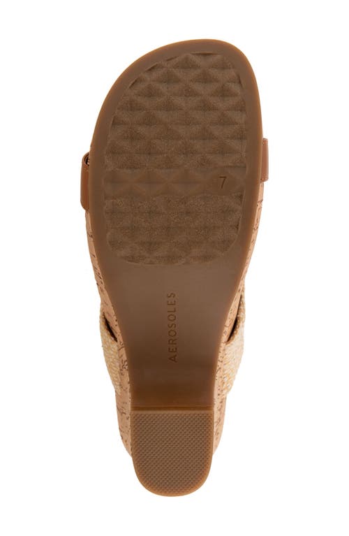 Shop Aerosoles Mackenzie Slingback Sandal In Natural/tan Raffia