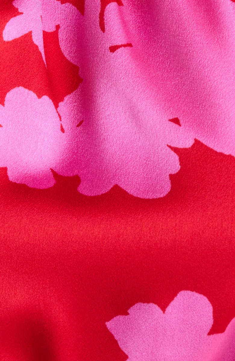 SUGARLIPS Burning Love Floral Print Jumpsuit, Alternate, color, Cherry-Pink