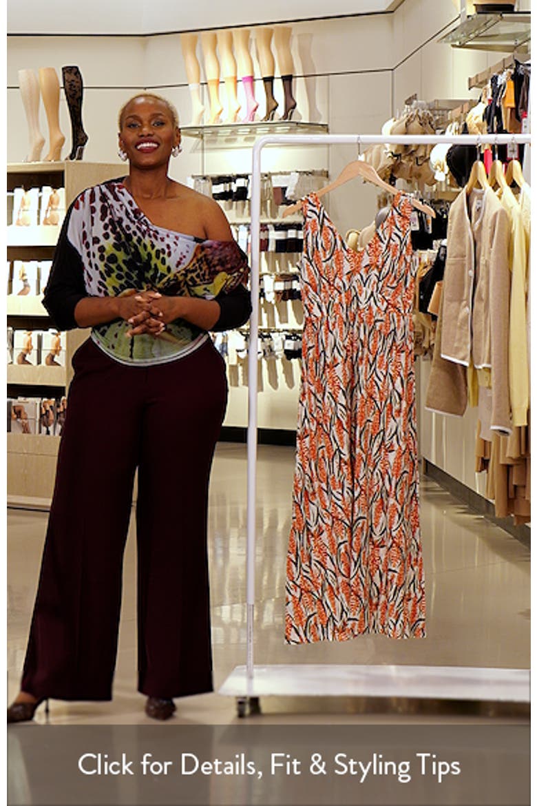 Polmanter Floral Sleeveless Organic Cotton Jersey Maxi Dress video