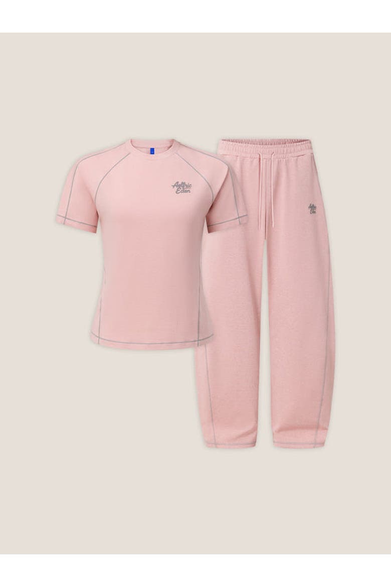 Cloud Slim Sweat Set, Alternate, color, Blush Pink