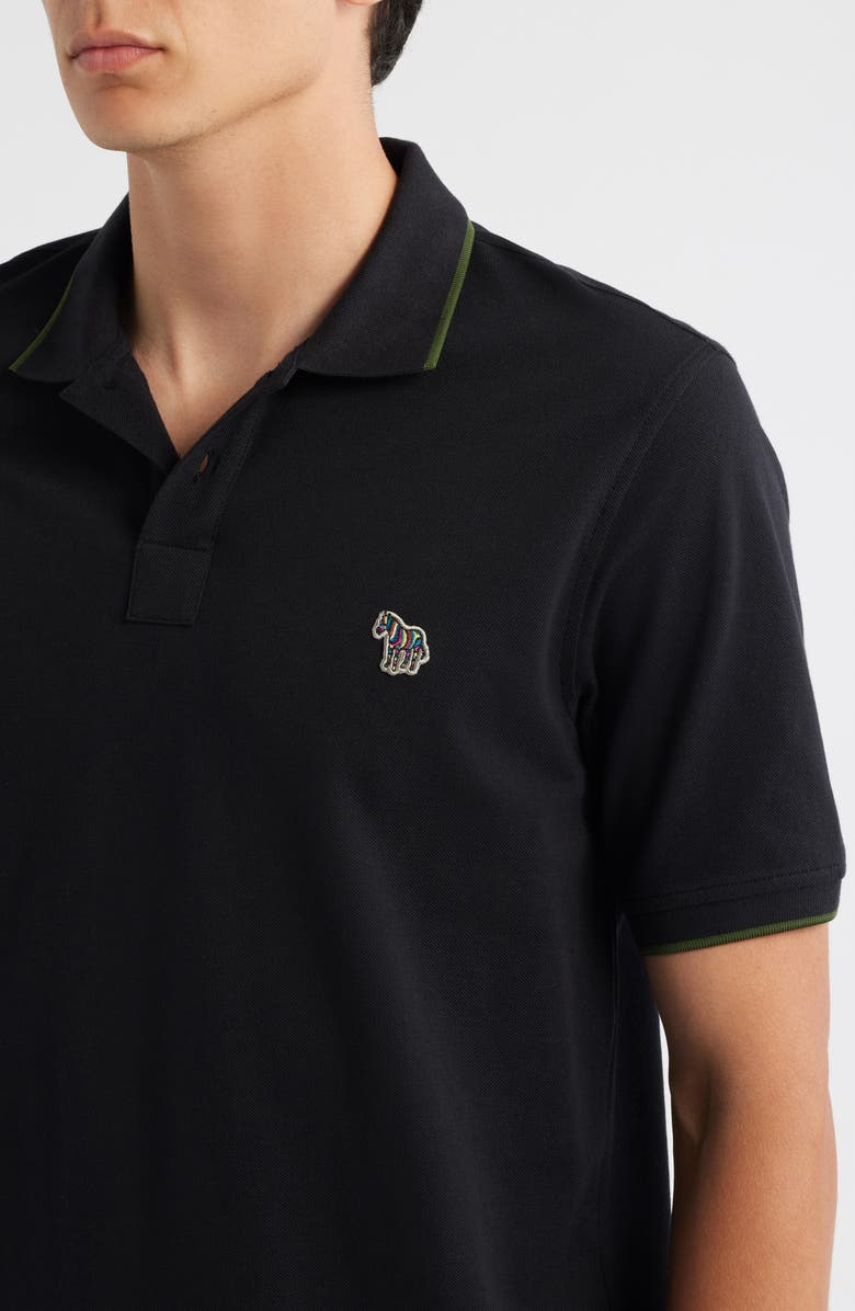 PS Paul Smith Zebra Organic Cotton Piqué Polo, Alternate, color, 