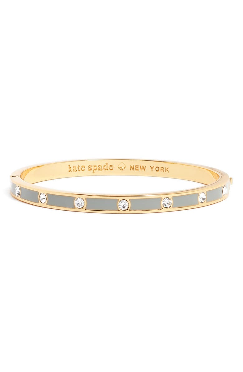 Kate Spade New York crystal & enamel hinge bangle, Main, color,