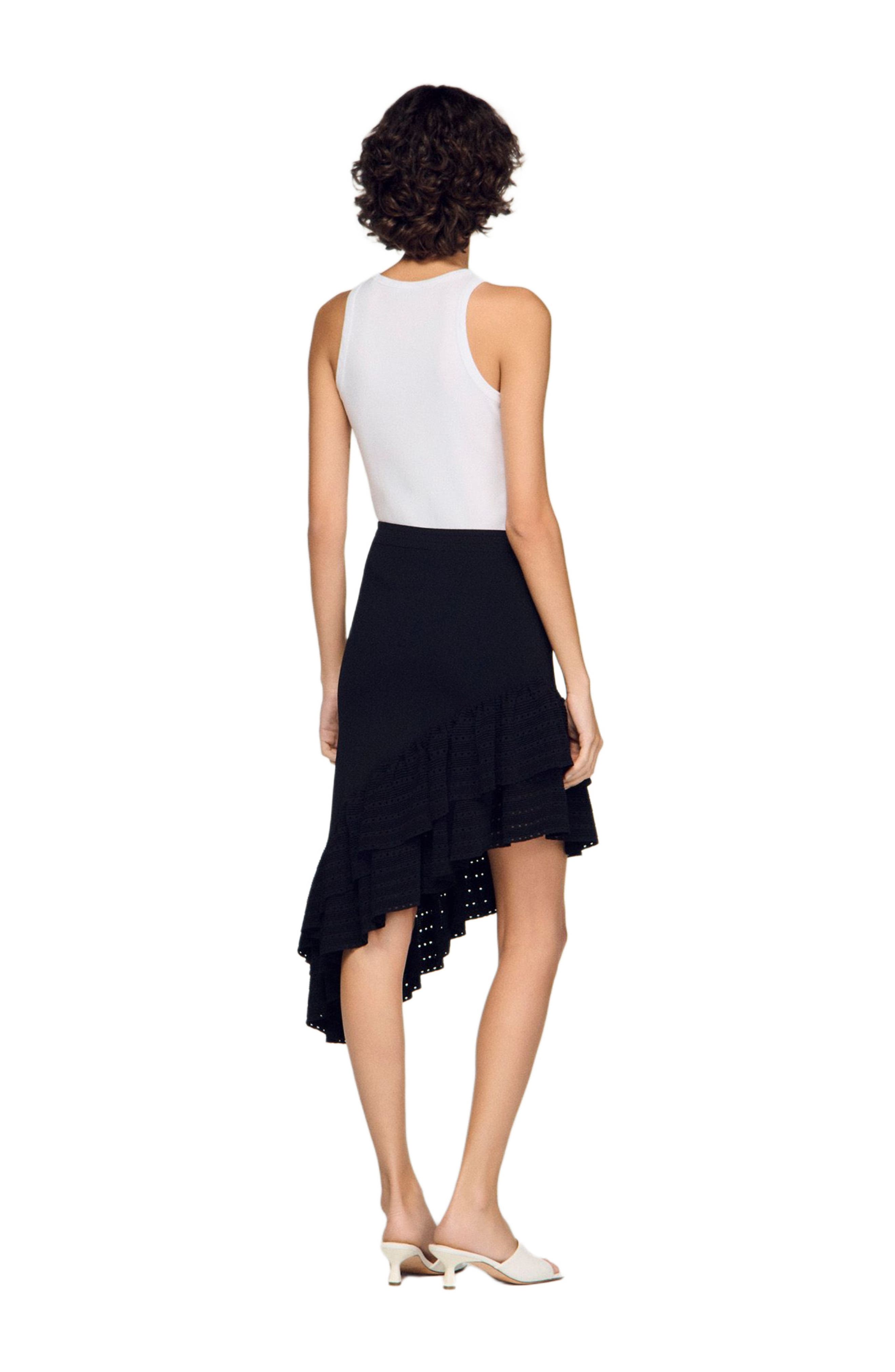Asymmetrical knit skirt - image 2