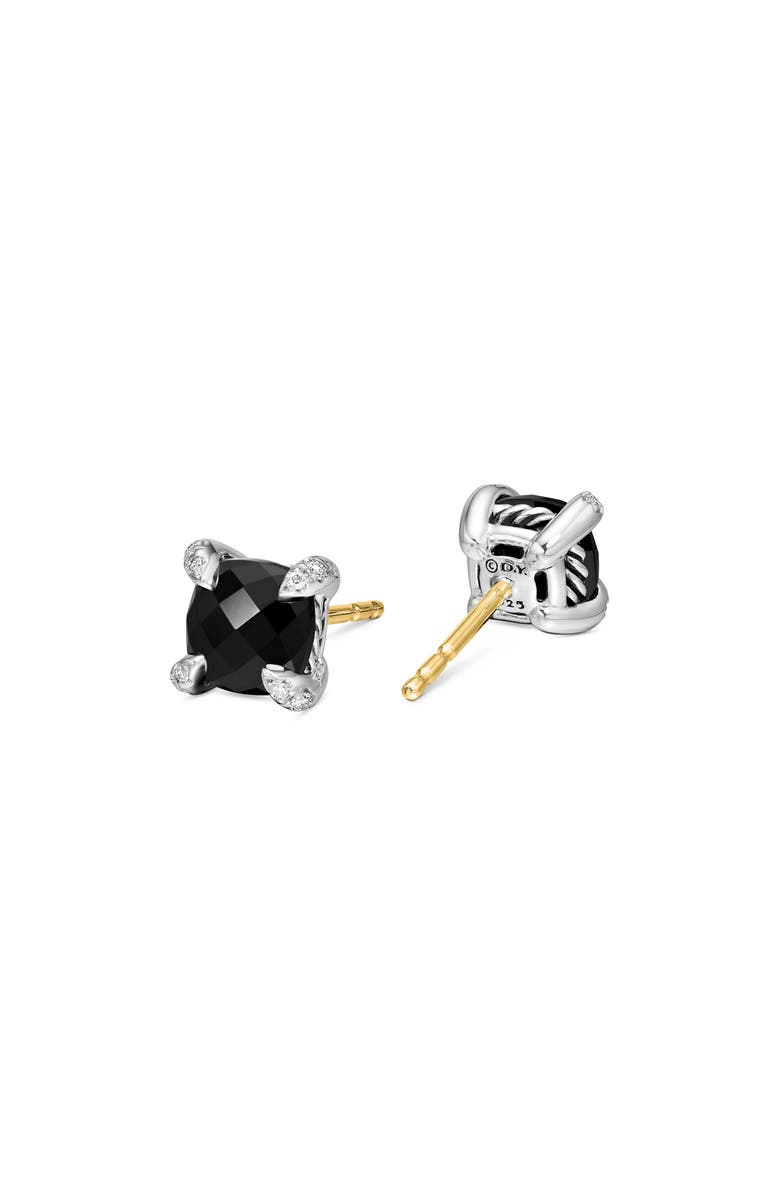 David Yurman Chatelaine<sup>®</sup> Stud Earrings, 6mm, Alternate, color, Black Onyx