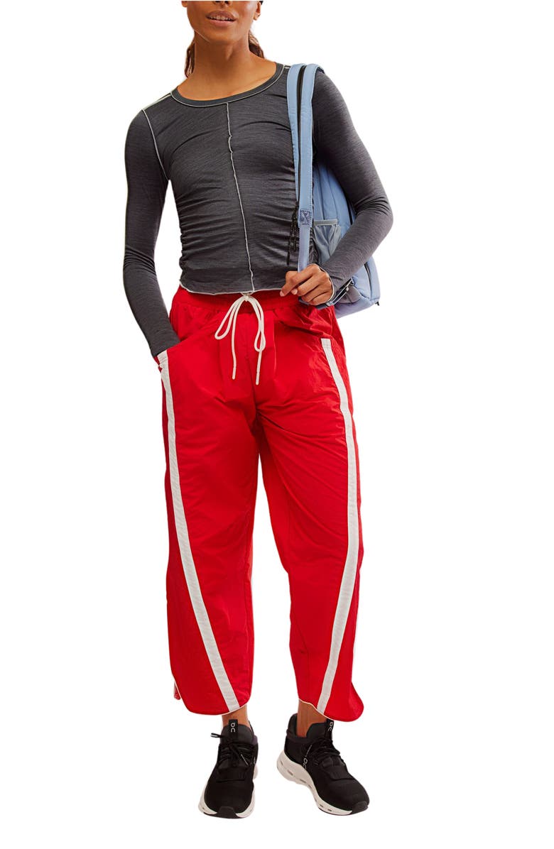 Free People FP Movement Right On Run Long Sleeve Top, Alternate, color, Black