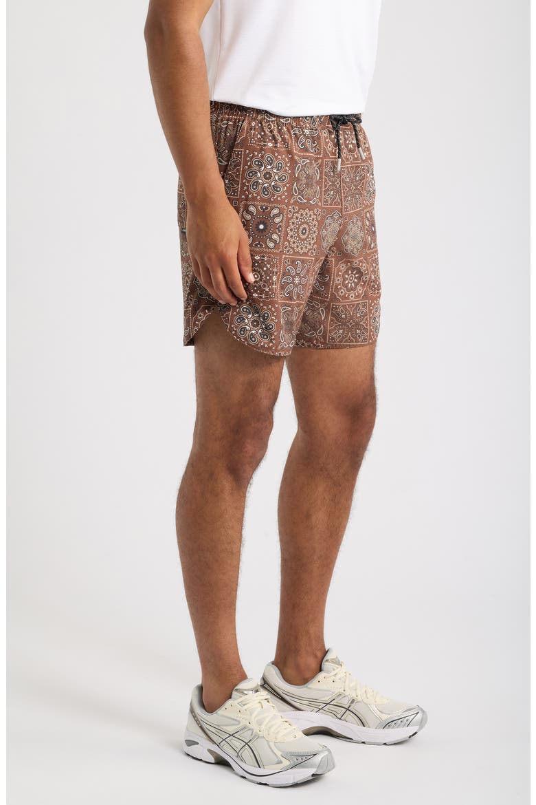 Luka Paisley Shorts, Alternate, color, PAISLEY TILE COPPER