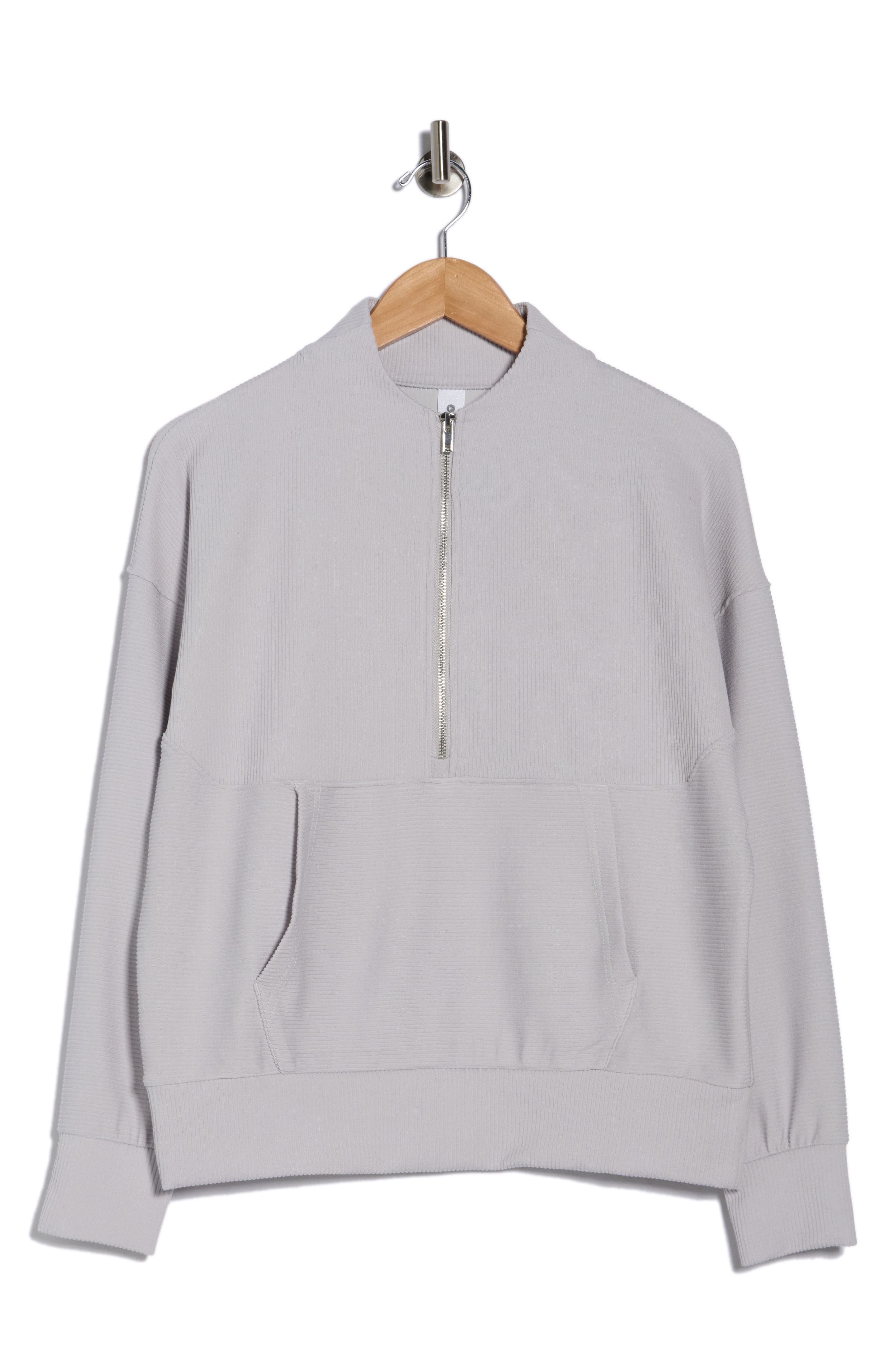 90 DEGREE BY REFLEX Scuba Ribbed Half Zip Pullover