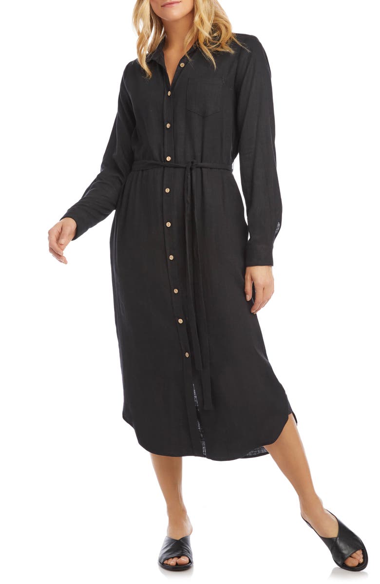 Karen Kane Long Sleeve Shirtdress, Main, color, 
