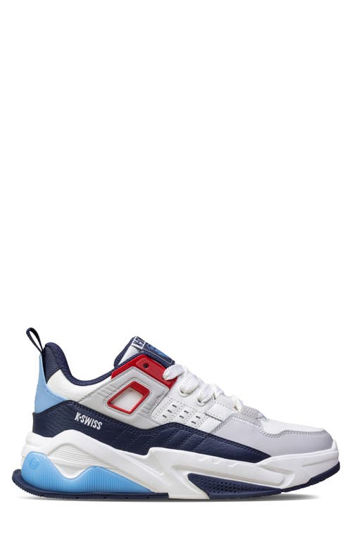 K-swiss Techna Trainer Hybrid Training Shoe In Sail Wht/navy/red