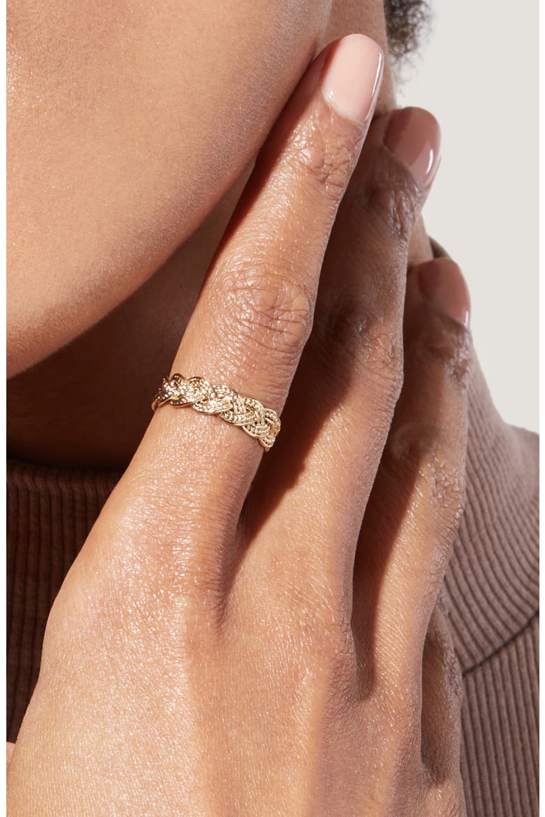 Band Ring - Chloe, Alternate, color, Gold