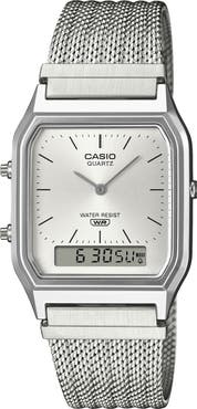 CASIO Vintage Analog/Digital Bracelet Watch, 38.8mm × 29.8mm