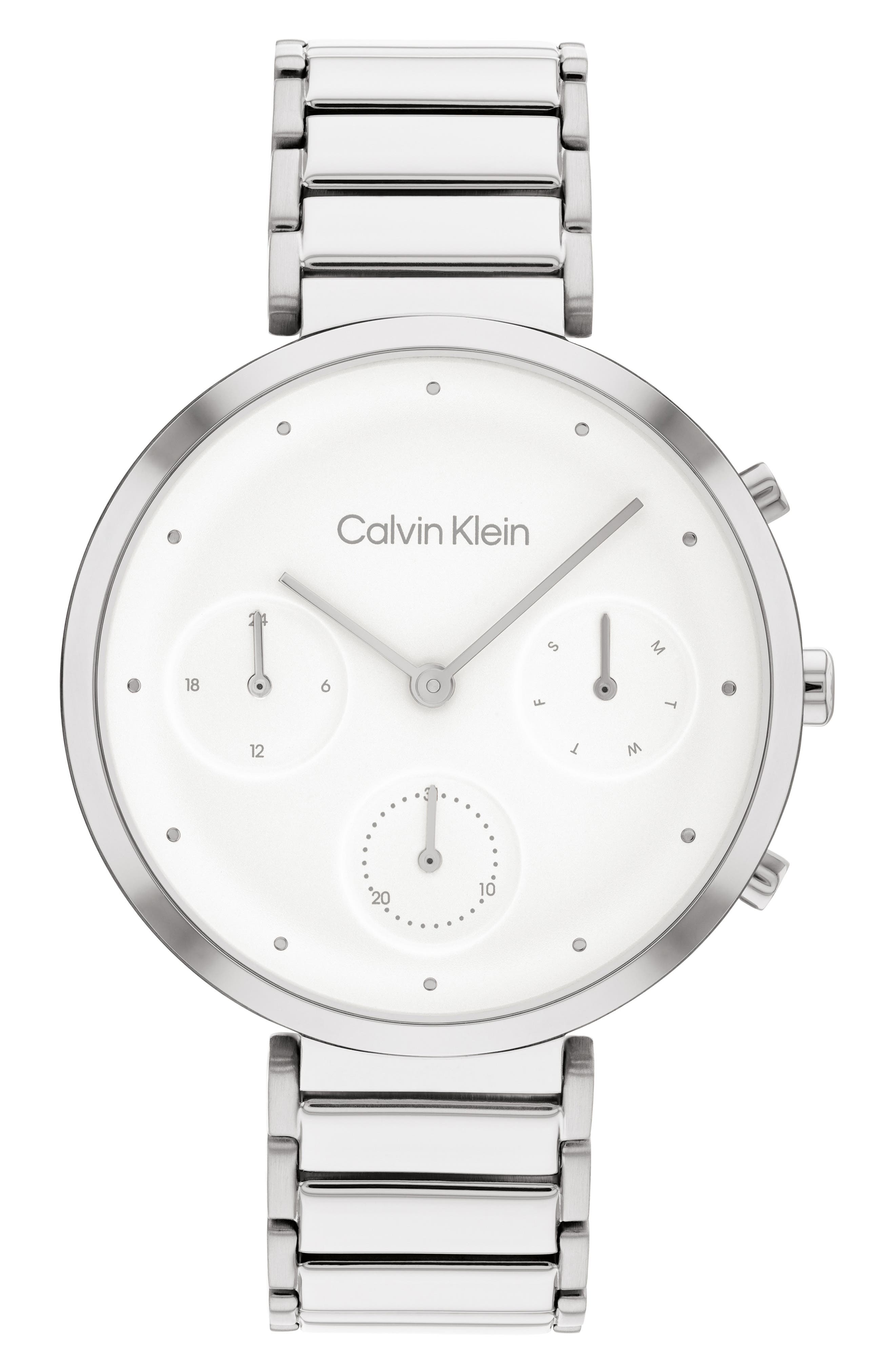 Calvin Klein Minimalistic T-Bar Mesh Bracelet Watch, 36.5mm
