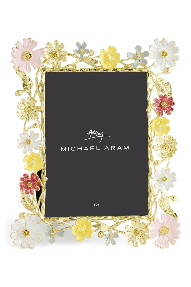 Wildflowers 5 x 7-Inch Picture Frame, Alternate, color, GOLD MULTI