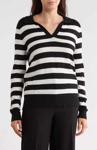 Stripe Polo Sweater