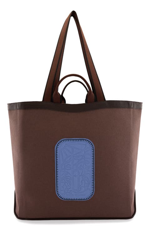 Maison Large Canvas & Leather Tote