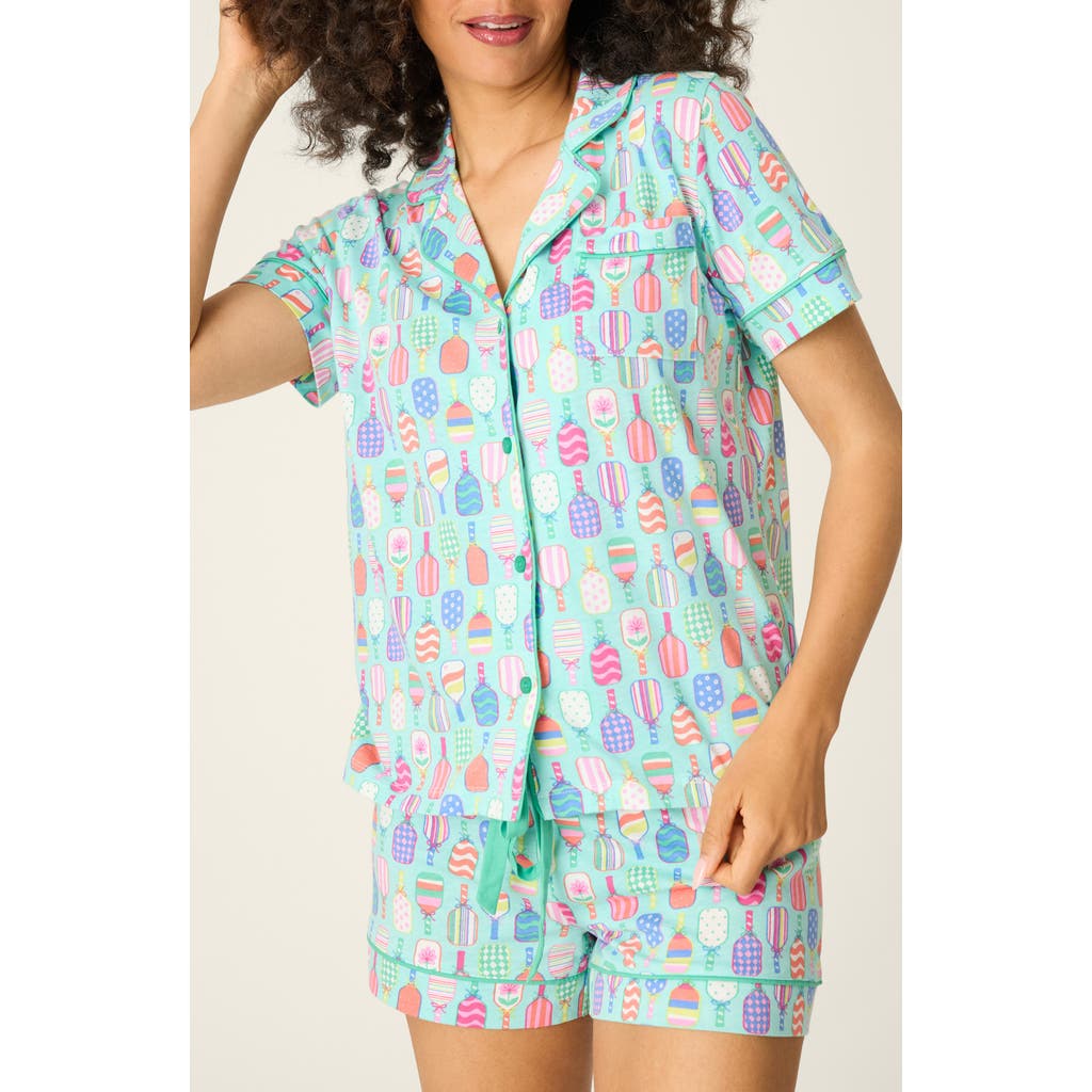 PJ Salvage Whimsy Print Short Pajamas in Oasis Blue at Nordstrom, Size X-Small