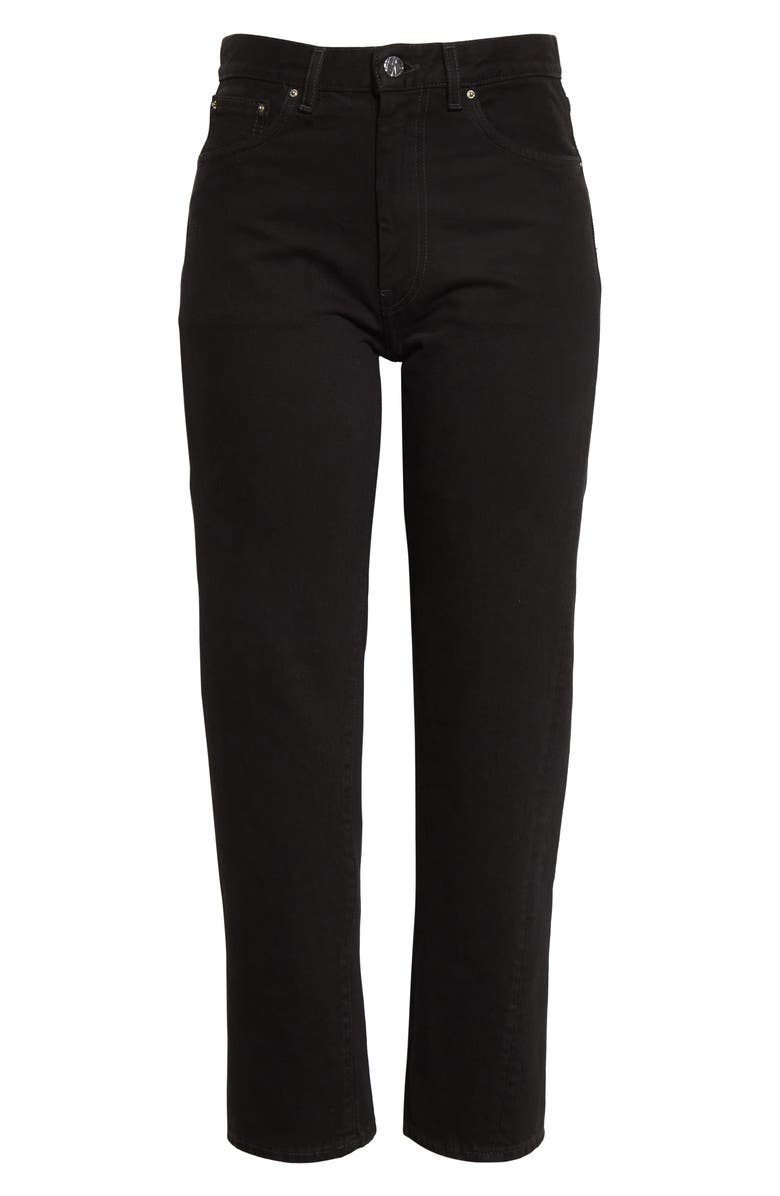 TOTEME Women's Twisted Seam High Waist Straight Leg Jeans, Alternate, color,