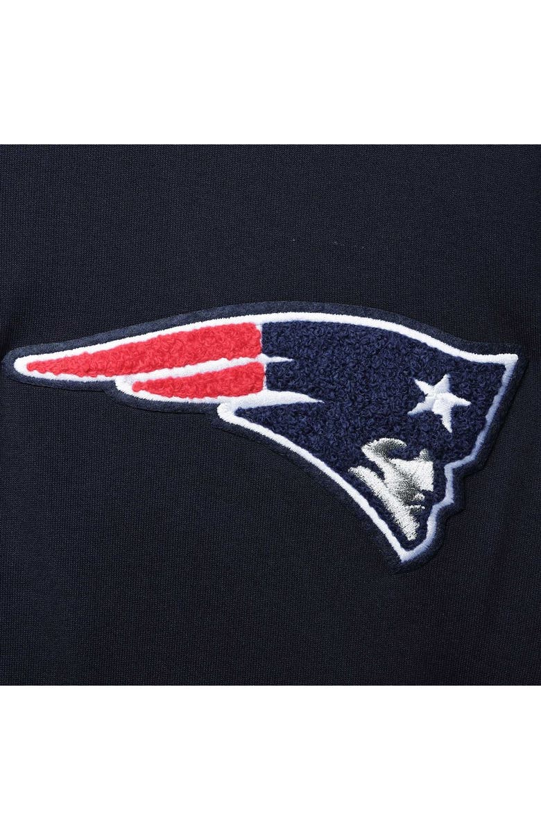 PRO STANDARD Men's Pro Standard Navy New England Patriots 4-Hit Full-Zip Hoodie, Alternate, color,