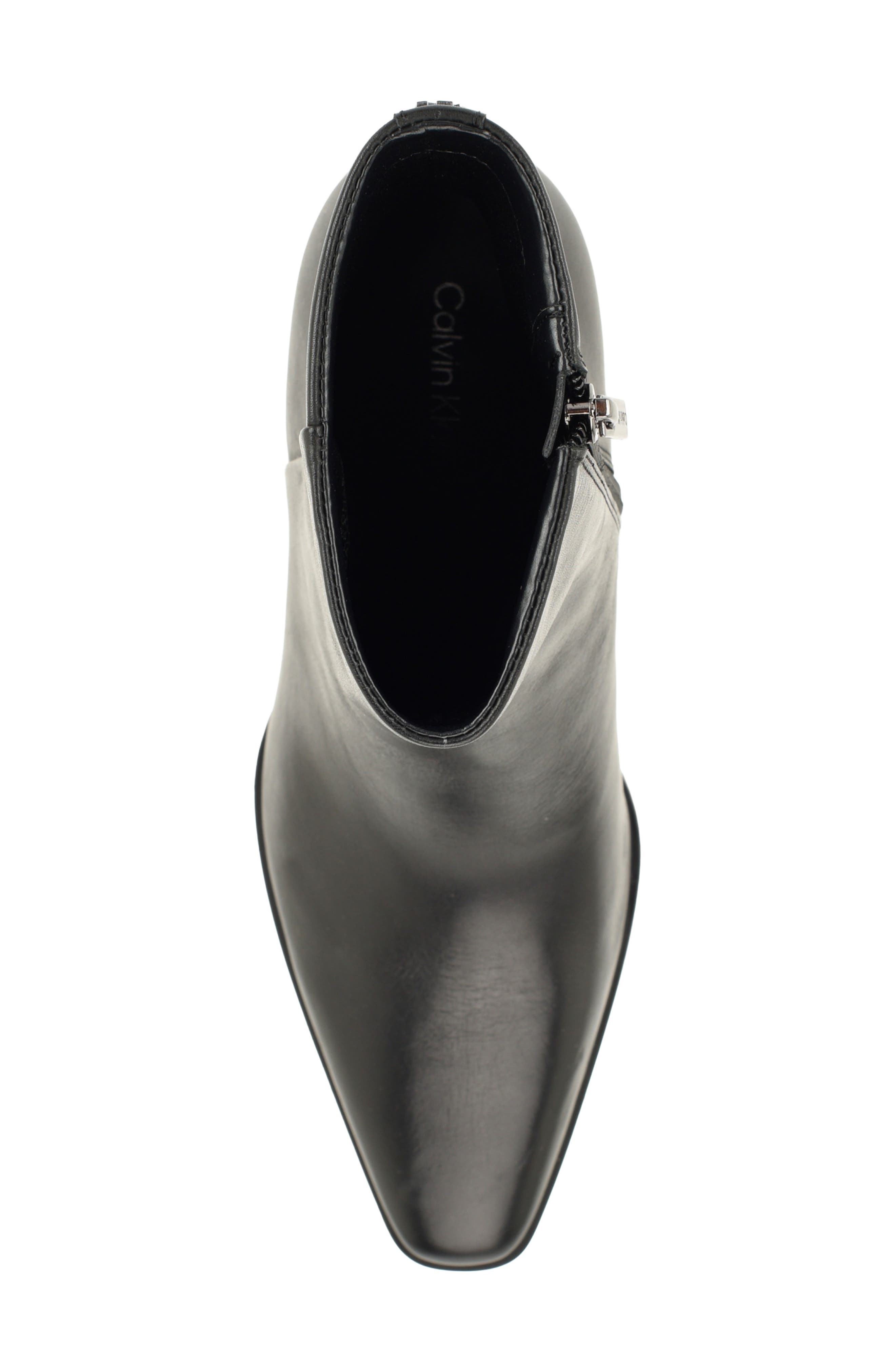 Hartford Leather Bootie, Alternate, color, BLACK 001