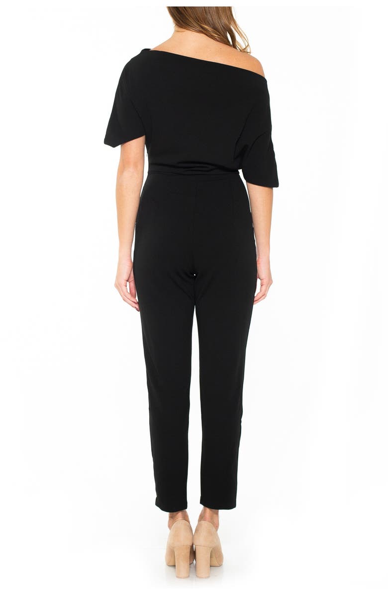 Alexia Admor Draped One-Shoulder Jumpsuit, Alternate, color,