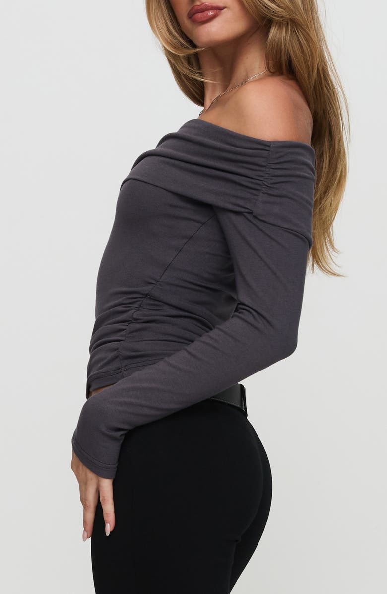 Princess Polly Erving Foldover Off the Shoulder Top, Alternate, color, 